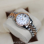 2015 ROLEX DATE-JUST 31 ROSE GOLD TWO TONE MOTHER OF PEARL DIAL 178271