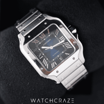 2022 CARTIER SANTOS LARGE  BLUE DIAL WSSA0030