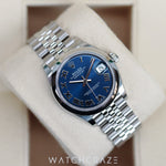 2024 ROLEX DATE-JUST  STEEL BLUE DIAL ROMAN NUMERALS 31MM 278240