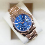 2024 ROLEX SKY-DWELLER 18K ROSE GOLD BLUE DIAL 42MM 336935