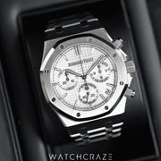 2023 AUDEMARS PIGUET ROYAL OAK CHRONOGRAPH STEEL WHITE DIAL 26240ST.OO.1320ST.07