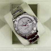 2010 ROLEX YACHT-MASTER PLATINUM SILVER 16622
