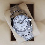 2020 ROLEX DATEJUST WHITE ROMAN DIAL STEEL 41MM 126300