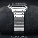 2022 CARTIER SANTOS LARGE  BLUE DIAL WSSA0030