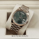 2022 ROLEX DAY-DATE 40 ROSE GOLD OLIVE GREEN DIAL 228236