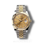 2022 ROLEX DATEJUST TWO TONE YELLOW GOLD AND STEEL 41MM 126333