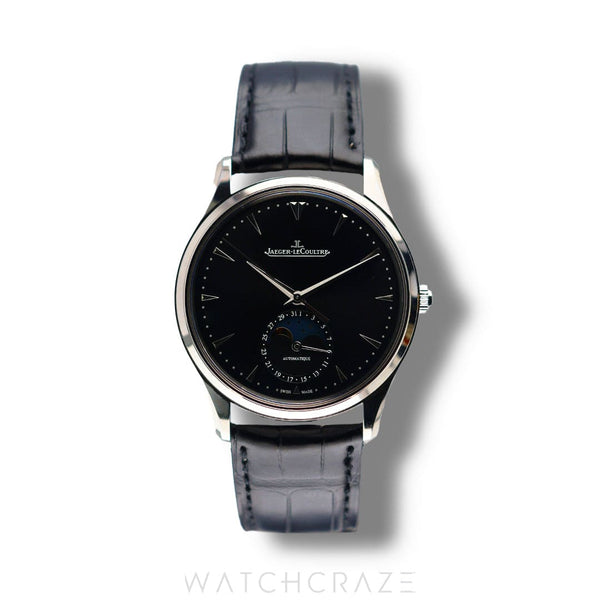 2019 JAEGER LE-COULTRE MASTER ULTRA THIN MOONPHASE BLACK DIAL 39MM Q1368470