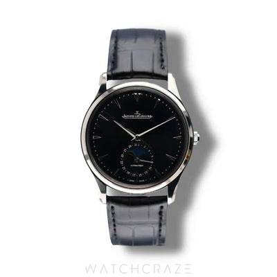 2017 JAEGER LE-COULTRE MASTER ULTRA THIN MOONPHASE BLACK DIAL 39MM Q1368470
