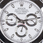2012 ROLEX DAYTONA COSMOGRAPH STEEL WHITE DIAL 40MM 116520