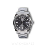 2021 ROLEX DATEJUST RHODIUM DIAL 41MM 126334