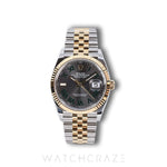 2025 ROLEX DATEJUST TWO TONE WIMBLEDON DIAL 36MM 126233