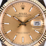 2024 ROLEX DATEJUST TWO TONE YG/S CHAMPAGNE DIAL 36MM 126233