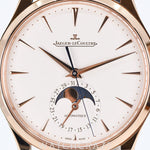 2023 JAEGER LE-COULTRE MASTER ULTRA THIN MOONPHASE ROSE GOLD WHITE DIAL 39MM Q1362510