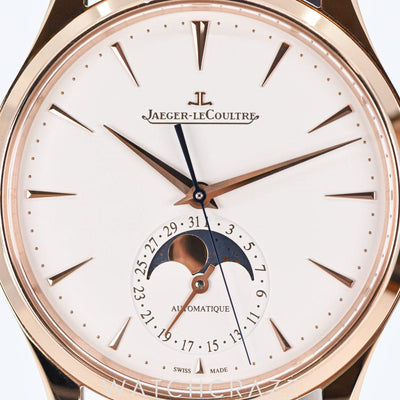 2023 JAEGER LE-COULTRE MASTER ULTRA THIN MOONPHASE ROSE GOLD WHITE DIAL 39MM Q1362510