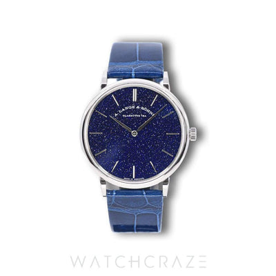 2022 A.LANGE & SÖHNE SAXONIA THIN AVENTURINE DIAL WHITE GOLD 39MM 205.086