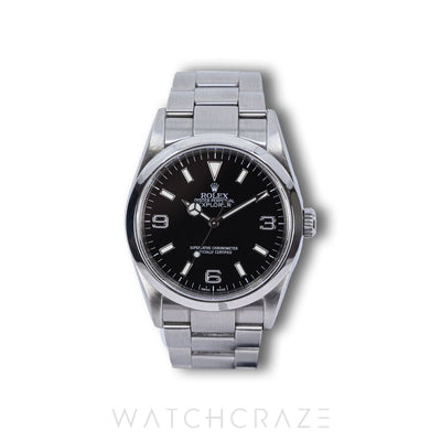 2009 ROLEX EXPLORER BLACK DIAL STEEL 36MM 114270