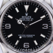 2009 ROLEX EXPLORER BLACK DIAL STEEL 36MM 114270