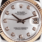 2015 ROLEX DATE-JUST 31 ROSE GOLD TWO TONE MOTHER OF PEARL DIAL 178271