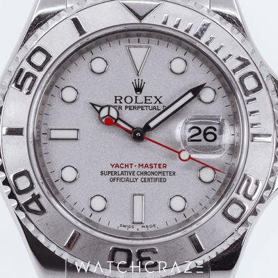 2010 ROLEX YACHT-MASTER PLATINUM SILVER 16622