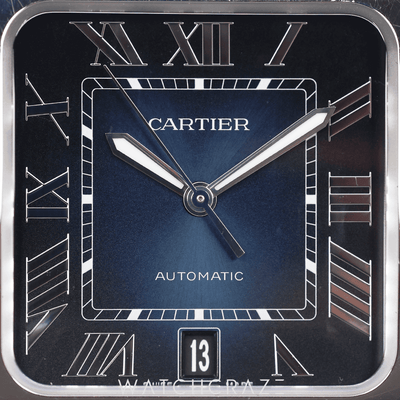 2022 CARTIER SANTOS LARGE  BLUE DIAL WSSA0030
