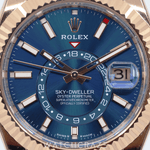 2024 ROLEX SKY-DWELLER 18K ROSE GOLD BLUE DIAL 42MM 336935