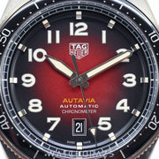 2020 TAG HEUER AUTAVIA AUTOMATIC CHRONOMETER RED DIAL 42MM WBE5192.FC8300
