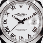 2020 ROLEX DATEJUST WHITE ROMAN DIAL STEEL 41MM 126300