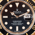 2018 ROLEX SUBMARINER BLACK DIAL YELLOW GOLD 40MM 116618LN