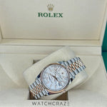 2023 ROLEX DATEJUST 36 TWO-TONE PALM MOTIF DIAL 126231