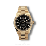 2024 ROLEX SKY-DWELLER YELLOW GOLD BLACK DIAL 42MM 336938