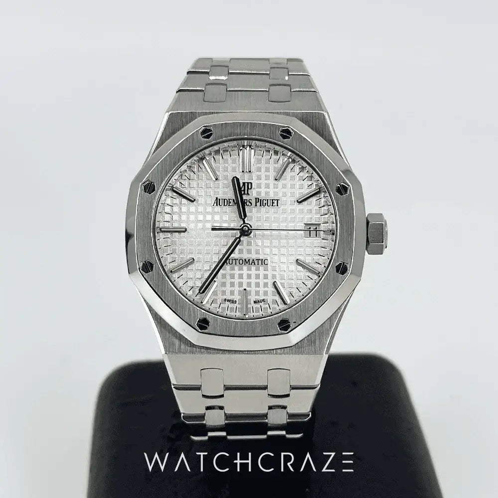 2017 AUDEMARS PIGUET ROYAL OAK WHITE DIAL 37MM 15450ST