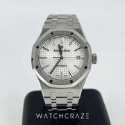 2017 AUDEMARS PIGUET ROYAL OAK WHITE DIAL 37MM 15450ST