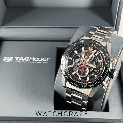 2019 TAG HEUER CARRERA CALIBRE HEUER 01 SKELETON DIAL 45MM CAR2A1W.BA0703