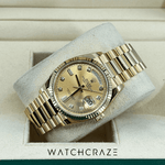 2023 ROLEX DAY-DATE 36MM CHAMPAGNE DIAL DIAMOND MARKERS 128238