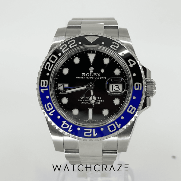 2018 ROLEX GMT MASTER II ‘BATMAN’ 40MM 116710BLNR