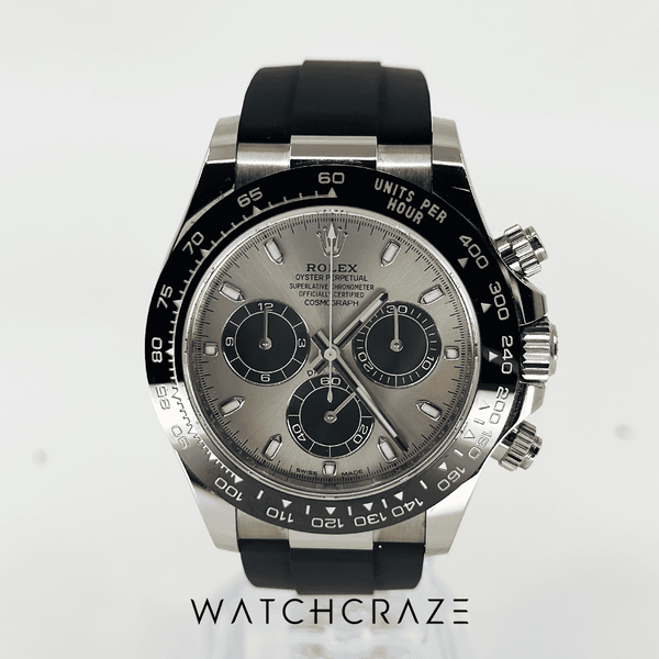2020 ROLEX DAYTONA OYSTERFLEX WHITE GOLD GREY DIAL ‘KOALA’ 40MM 116519LN