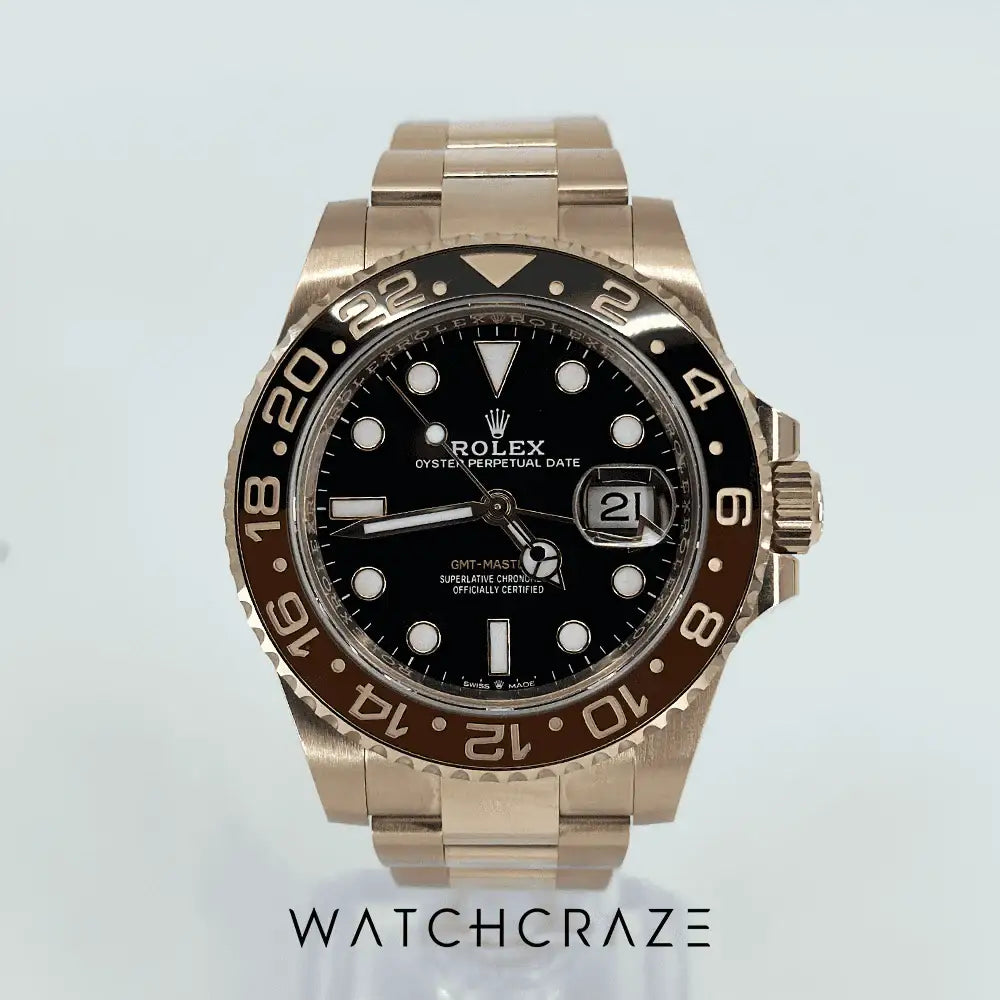 2023 ROLEX GMT-MASTER II FULL ROSE GOLD ‘ROOT BEER’ 126715CHNR