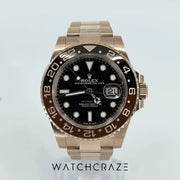 2023 ROLEX GMT-MASTER II FULL ROSE GOLD ‘ROOT BEER’ 126715CHNR