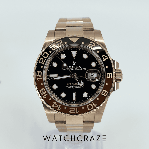 2023 ROLEX GMT-MASTER II FULL ROSE GOLD ‘ROOTBEER’ 126715CHNR