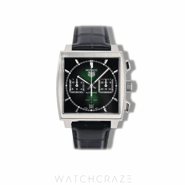 2021 TAG HEUER MONACO GREEN DIAL CALIBRE HEUER 02 CBL2116.FC6497