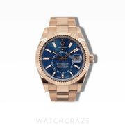 2024 ROLEX SKY-DWELLER 18K ROSE GOLD BLUE DIAL 42MM 336935