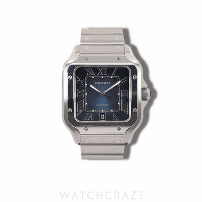 2022 CARTIER SANTOS LARGE  BLUE DIAL WSSA0030