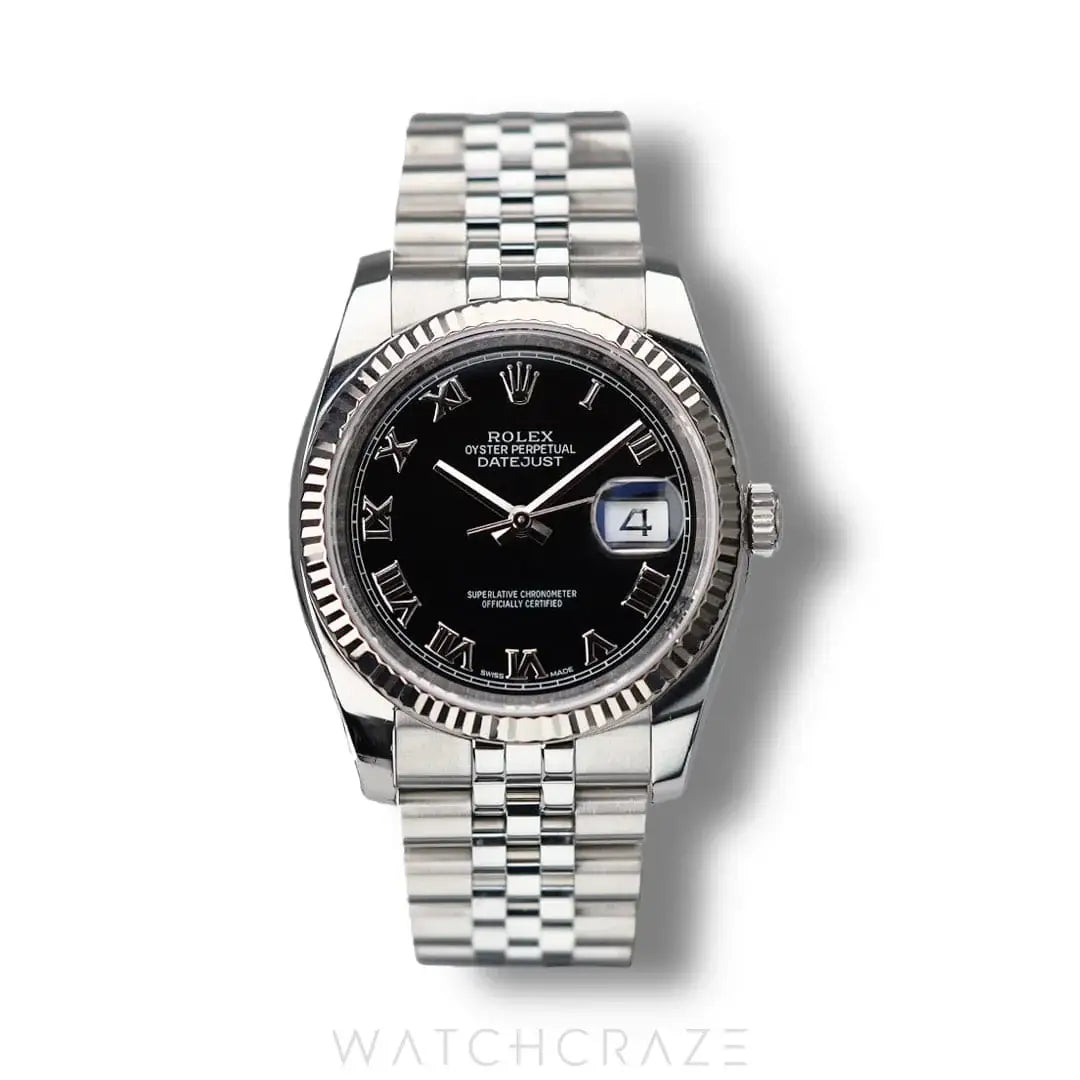 2017 ROLEX DATEJUST BLACK DIAL 36MM 116234