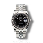 2017 ROLEX DATEJUST BLACK DIAL 36MM 116234