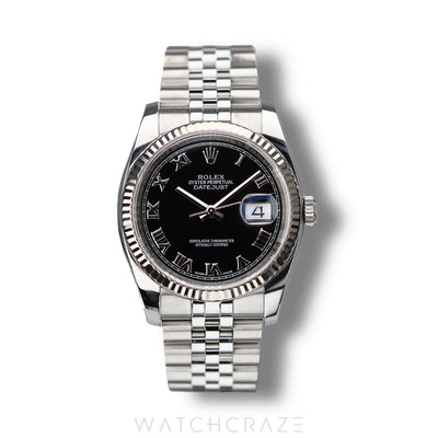 2017 ROLEX DATEJUST BLACK DIAL 36MM 116234