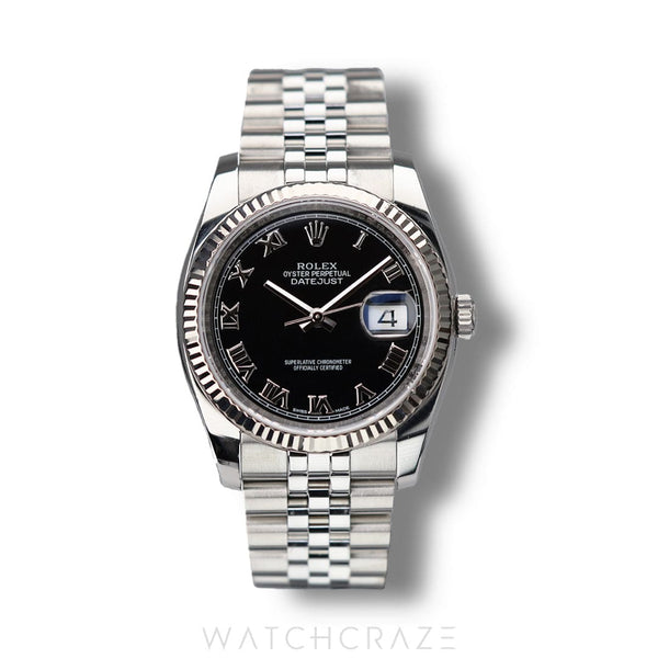 2017 ROLEX DATEJUST BLACK DIAL 36MM 116234