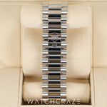 2022 ROLEX DAY-DATE PLATINUM ICE BLUE DIAL 40MM 228206 DAYDATE