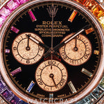 2018 ROLEX ROSE GOLD RAINBOW DAYTONA AFTERMARKET DIAL 116505