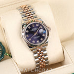 2022 ROLEX DATEJUST ROSE GOLD TWO TONE PURPLE DIAL 28MM 279171