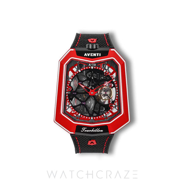 2020 AVENTI A10 TITANIUM ROSSO RED TOURBILLON 48MM A10